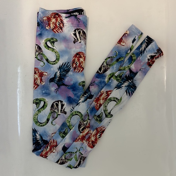 Blackmilk Harry Potter WATERCOLOUR HOUSE MASCOTS HW LEGGINGS - LIMITED - Picture 3 of 4